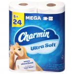 Charmin Mega Rolls 2-Ply Bathroom Tissue, 6 rolls