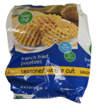 Food Club Seasoned Waffle Cut Fries, 24 oz